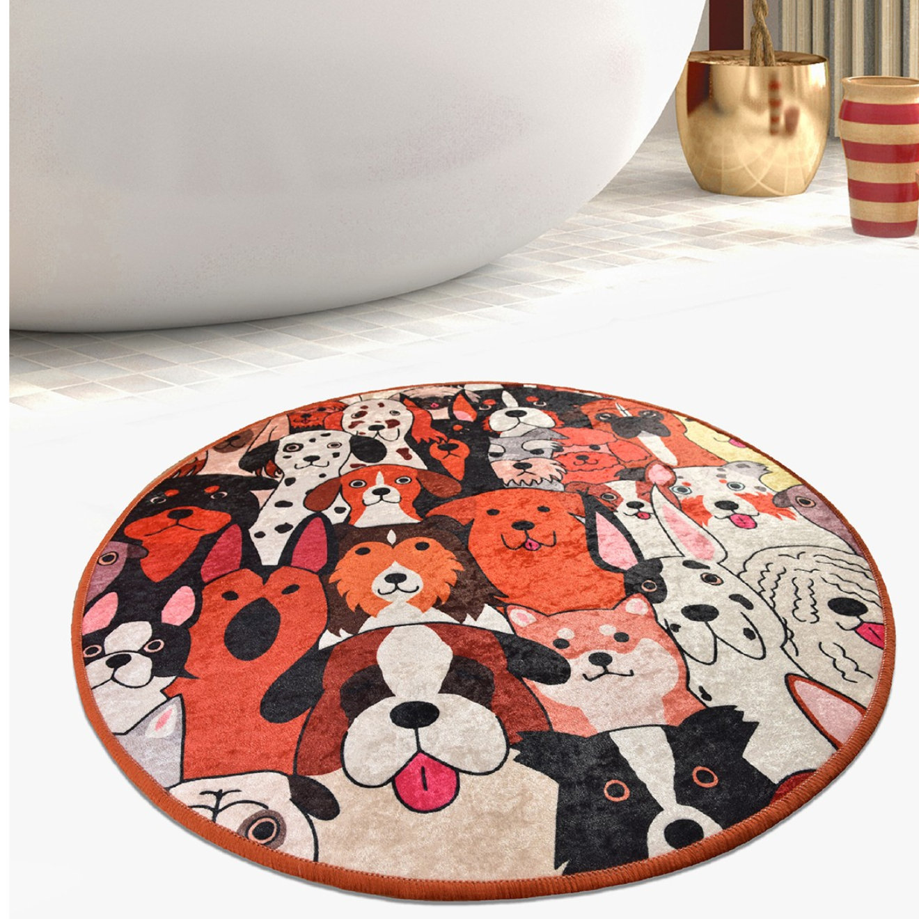 East Urban Home Fabric Bath Rug Wayfair