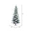 Utica Flocked Fir Slim Unlit Artificial Christmas Tree-112249710