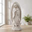 Statue de la Vierge Marie, sculpture religieuse en résine faite à la main de 11,8 pouces pour un décor intérieur extérieur, cadeau Catholique beige