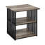 Table de chevet industrielle 1 pièce l 22 po x P 22 po x H 23 po Zudora