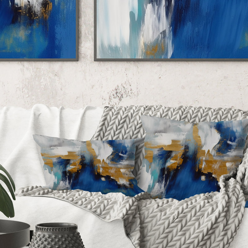 Coussin décoratif Radiant Muse Émergence IV - Peinture abstraite