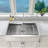 KBFmore  Single Bowl Apron Front Farmhouse Workstation Kitchen Sink with 6 PCs Accessories-98377043