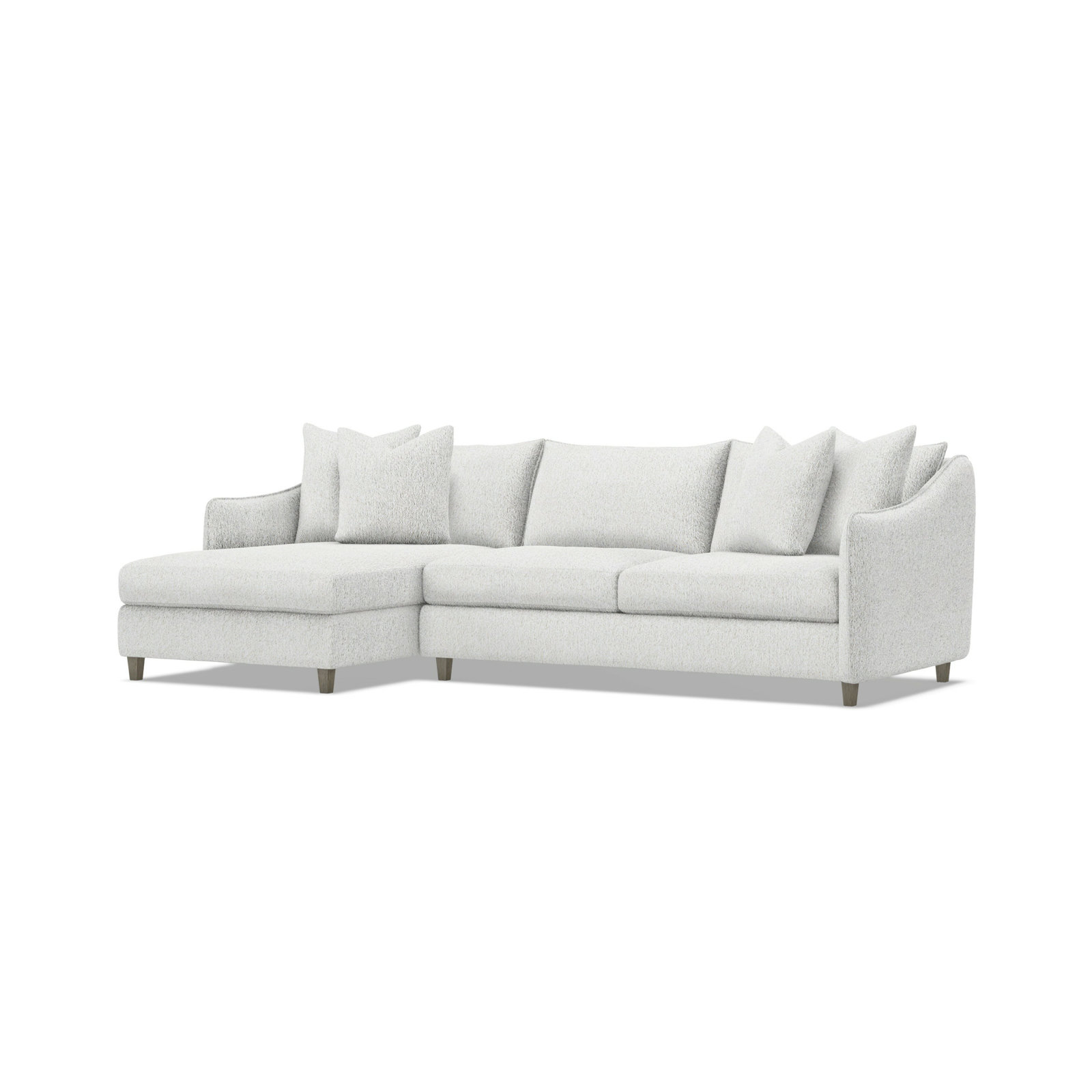 Joli Upholstered Chaise L-Sectional, 1000-002
