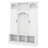 All-In-One Hall Tree With Adjustable Shelves, Arched Storage Bench With Dual Side Cabinets, Entryway Organizer With 7 Hooks-333634233