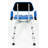 iLIVING ILG-638 Swivel Pivoting Shower Chair for Bathtub and Shower with Padded Seat, Back and Arms, and Adjustable Height , Blue