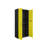 Eiffel 35" Modern Garage Storage Cabinet Set with Adjustable Shelves in Yellow-1537248342