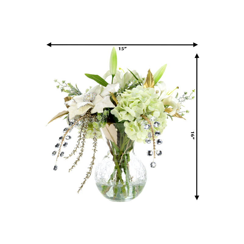 Winter Hydrangea Vase - 16 Inches