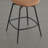 Modern Faux Leather Swivel Bar Stool-1051677308
