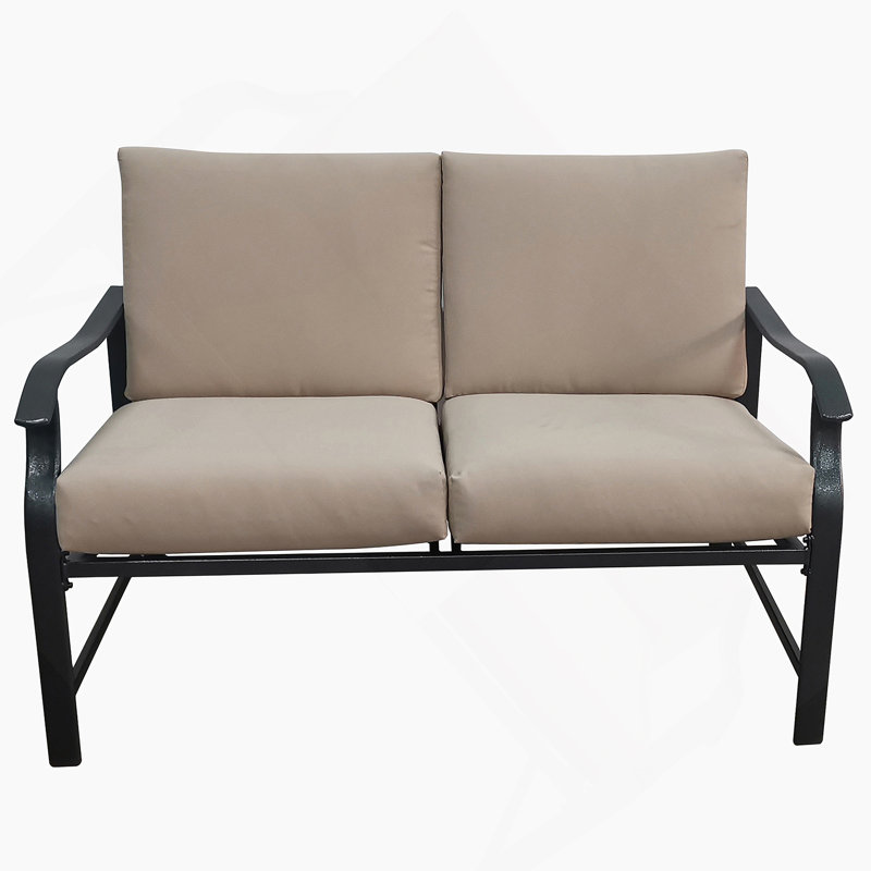 Causeuse et table Schwarz B, Kaki, Noir