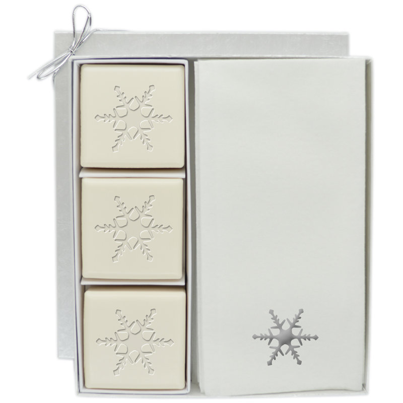 Ensemble cadeau flocon de neige Thomson, Argent