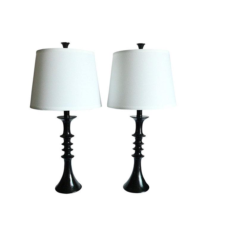 Ensemble de lampes de table 26 po Dijonae, Noir, Aigue-marine