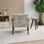 Fauteuil Mid-Century moderne avec tissu brodé élégant et design ergonomique pour le salon et le bureau