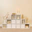 12 Cube Bookcase Ladder Storage Unit - Two 6 Cube Units - Basket-358725192-346235975