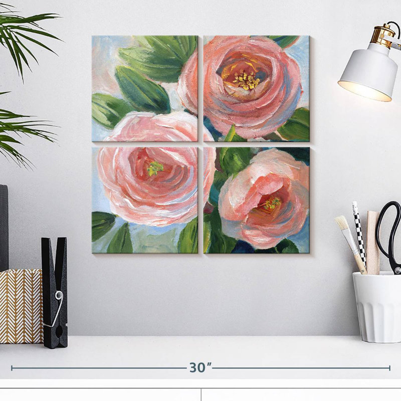 Bouquet Harnek pêche douce, H 18 po x l 18 po