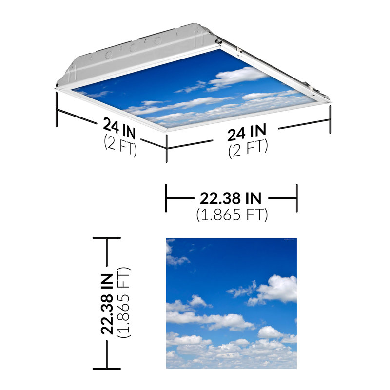 Cloud Square Fixture Component Ceiling Light