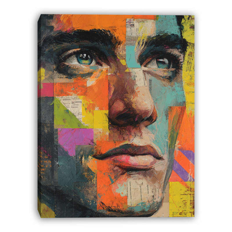Art mural urbain sur toile, L 12 po x H 16 po x P 1 po