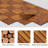Dashiell 12-Slat Acacia Deck Tile - 10-Pack Interlocking Diagonal