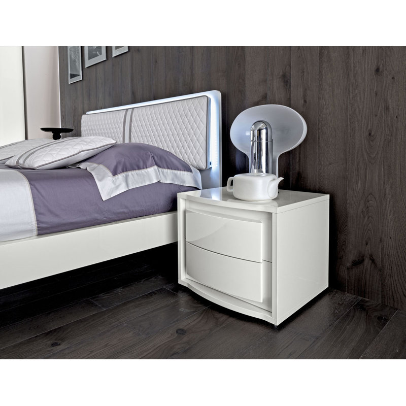 Table de chevet 1 tiroir blanche