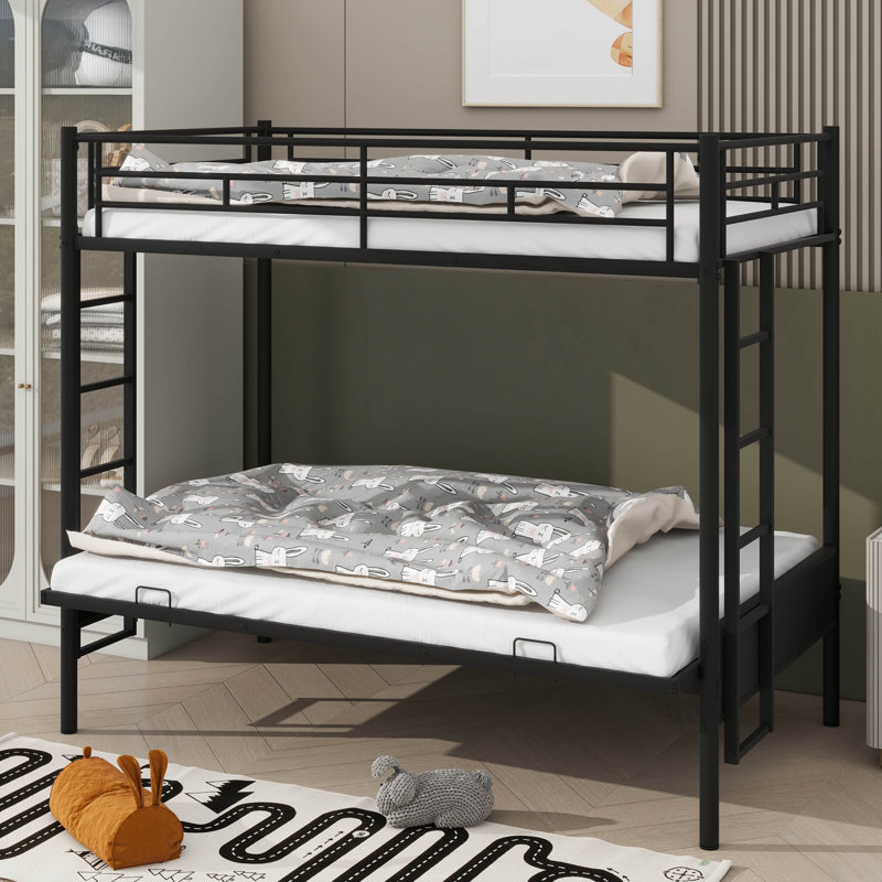 Multi-Functional Metal Bunk Bed: Twin Over Full Design