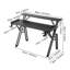 Adjustable Metal Base Computer Desk