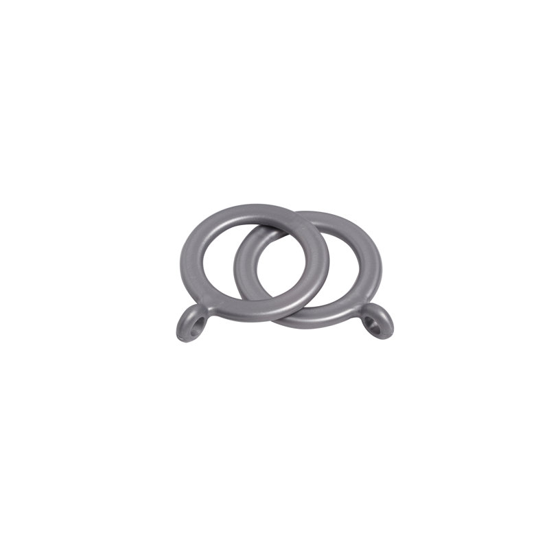 Jetta 6.86cm Curtain Rings, Silver, 27mm Internal Diameter