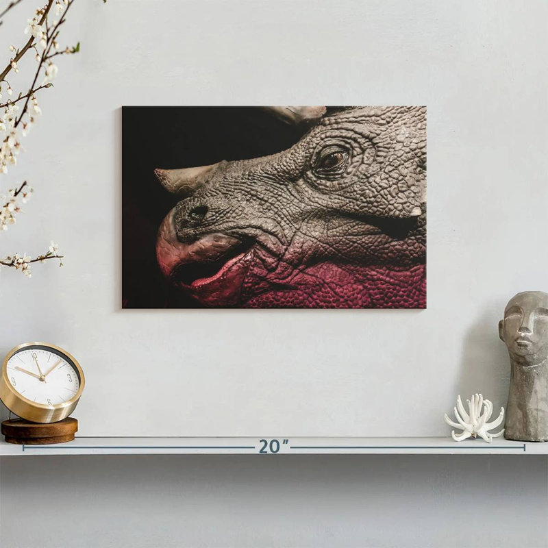 Portrait de dinosaure tricératops Brampt, H 8 po x l 12 po