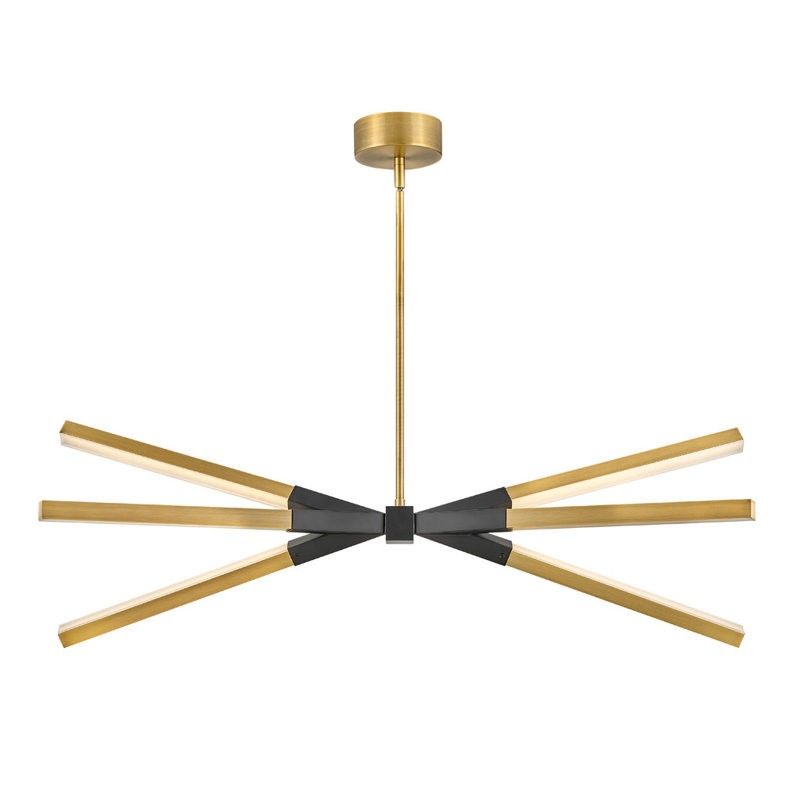 Rae LED Linear, Lacquered Brass