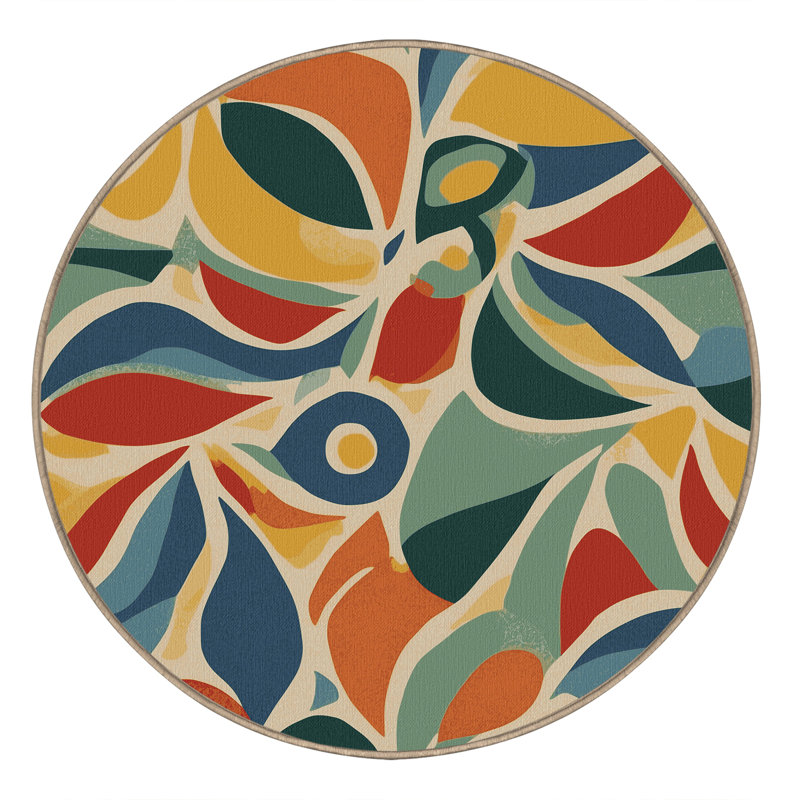 Breezy Line Rug, Round 6'