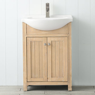 Ardythe 24'' Single Bathroom Vanity with Porcelain Top