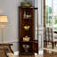 Vitrines en bois massif noisette + verre
