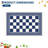 6x9 Checkered Christmas Area Rug, Washable Non Slip Low Pile Rug for Dining Room, Blue-894471922-894471923