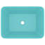 Lavabo mat 16,1 x 11,8 x 4,7 po en céramique vidaXL Luxury-1653323476