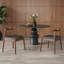 Ensemble de 2 chaises de salle à manger de style Mid-Century avec structure en chêne massif et siège tissé à la main Weave
