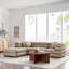 Canapé modulaire en velours 4 pièces Jubilee-104318364