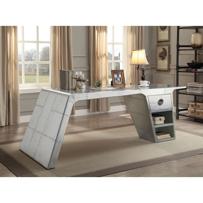 Annessia Aluminum Aluminium Writing Desk