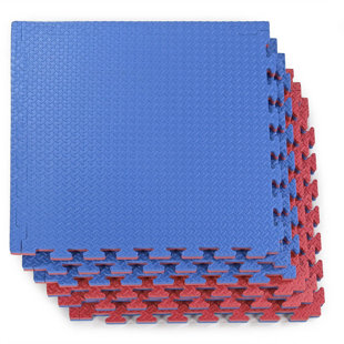 Xspec 1" Extra Thick Reversible EVA Foam Gym Mats 12 pcs 48 Sq Ft