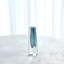 Square Cut Glass Vase-Azure