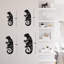 Lézard animal moderne abstrait sculpture murale décorations murales salon-94207887-94207888