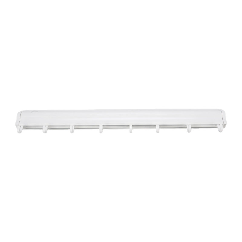 Aluminum Wall-Mounted Drying Rack, White