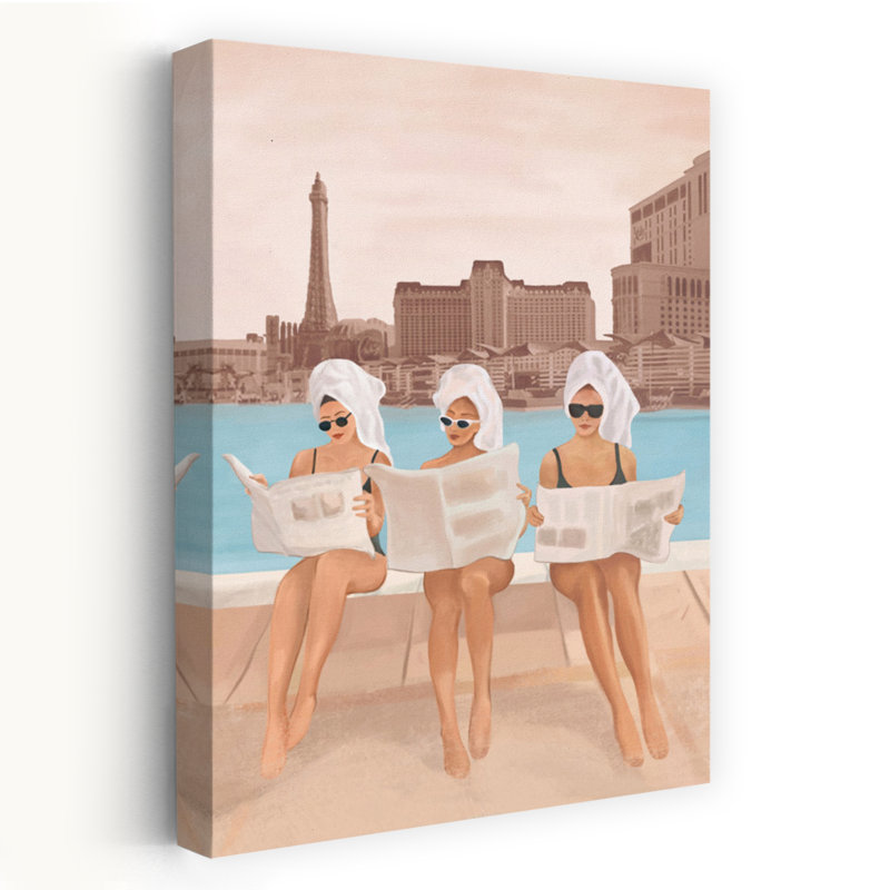 Flow Line - Wrapped Canvas Print, 60.96 cm H x 40.64 cm W