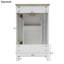 Petite armoire de meuble-lavabo 20 po avec lavabo en céramique - 20 * 14,5 * 33,3 pouces, rangement spacieux, 1 porte à fermeture en douceur