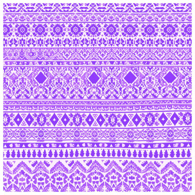 Purple Ethnic Ornamental Motif Comforter