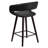 Palafox Contemporary Vinyl Counter & Bar Height Stool with Cappuccino Wood Frame-247184412-202244954