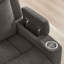 Fauteuil inclinable électrique avec fauteuil berçant, oscillant et pivotant, porte-gobelets intégrés-949532413