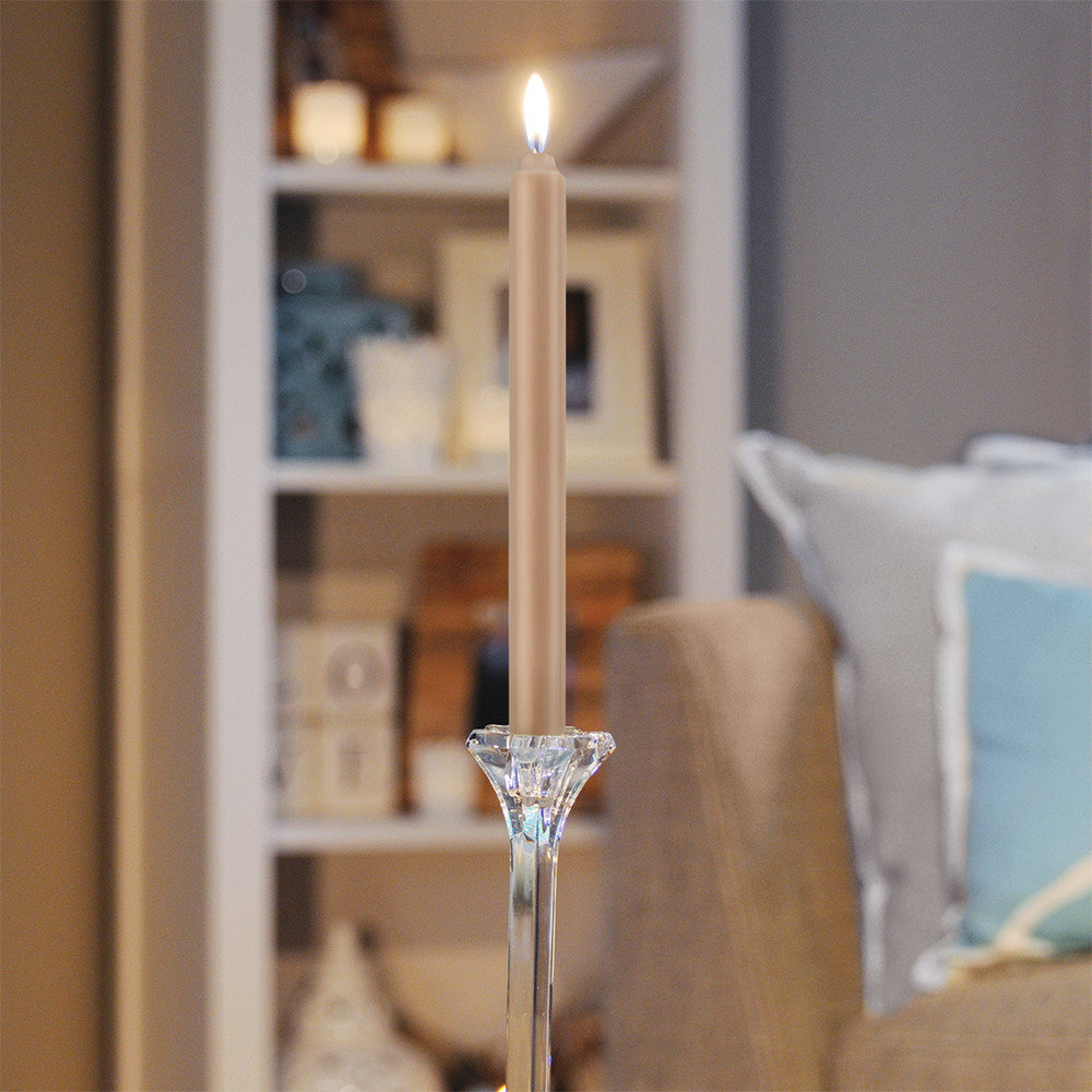 Unscented Taper Candle, Beeswax, 9" H x 0.88" W x 0.88" D