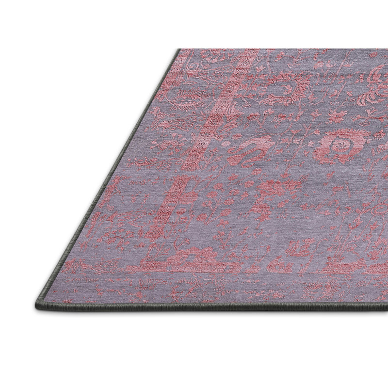 Tapis oriental rouge / gris Hockaday, Rectangle 2 pi x 3 pi