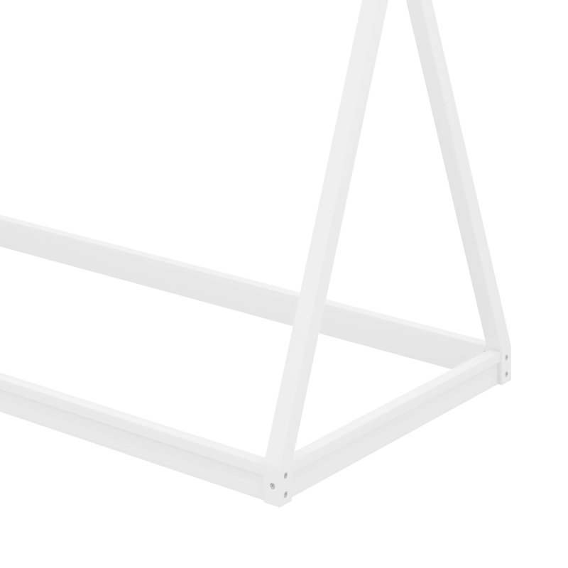 Lit tente en bois pour lit simple, Blanc
