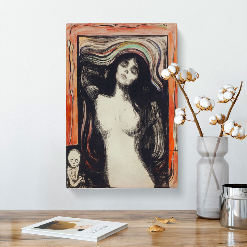 Madonna Vol.1 by Edvard Munch - Wrapped Canvas Painting, 76cm H x 50cm W x 3cm D
