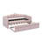 Twin XL Size Upholstered Daybed With Pull-Out Bed And Adjustable LED Light, Pull-Out Bed With Flexible Settings-1465800346