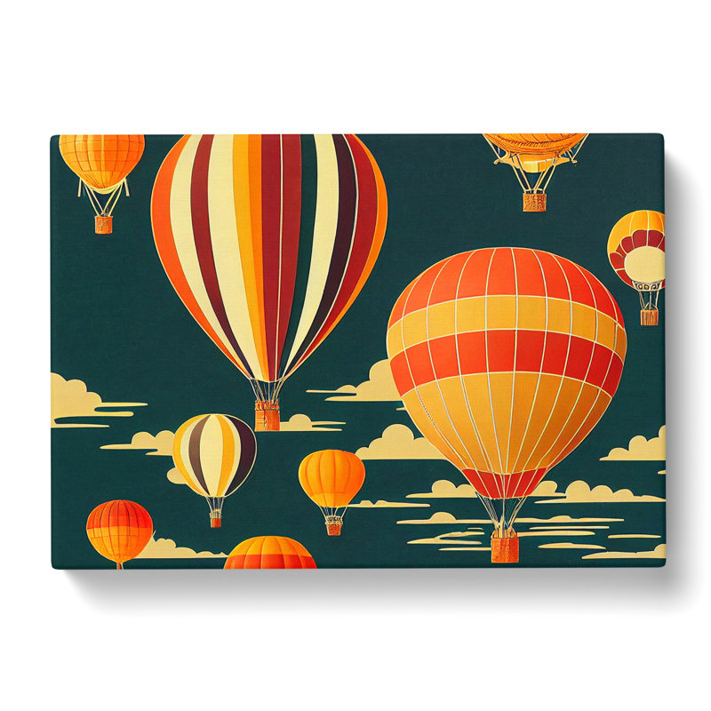Deco Hot Air Balloons Vol.1 - Wrapped Canvas, 50cm H x 76cm W x 3cm D